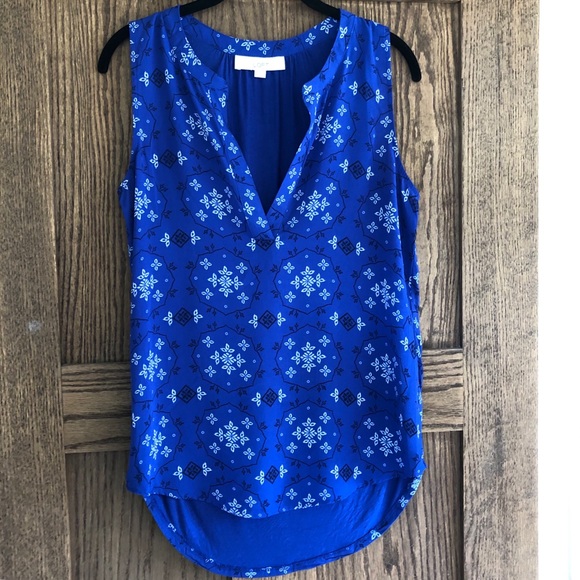 LOFT Tops - LOFT Sleeveless Mixed Media Top